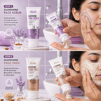 Blissify Glutathione Face Scrub & Face Mask Combo | Exfoliating, Brightening & Glow Skincare Kit