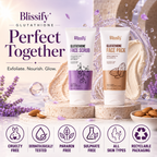 Blissify Glutathione Face Scrub & Face Mask Combo | Exfoliating, Brightening & Glow Skincare Kit