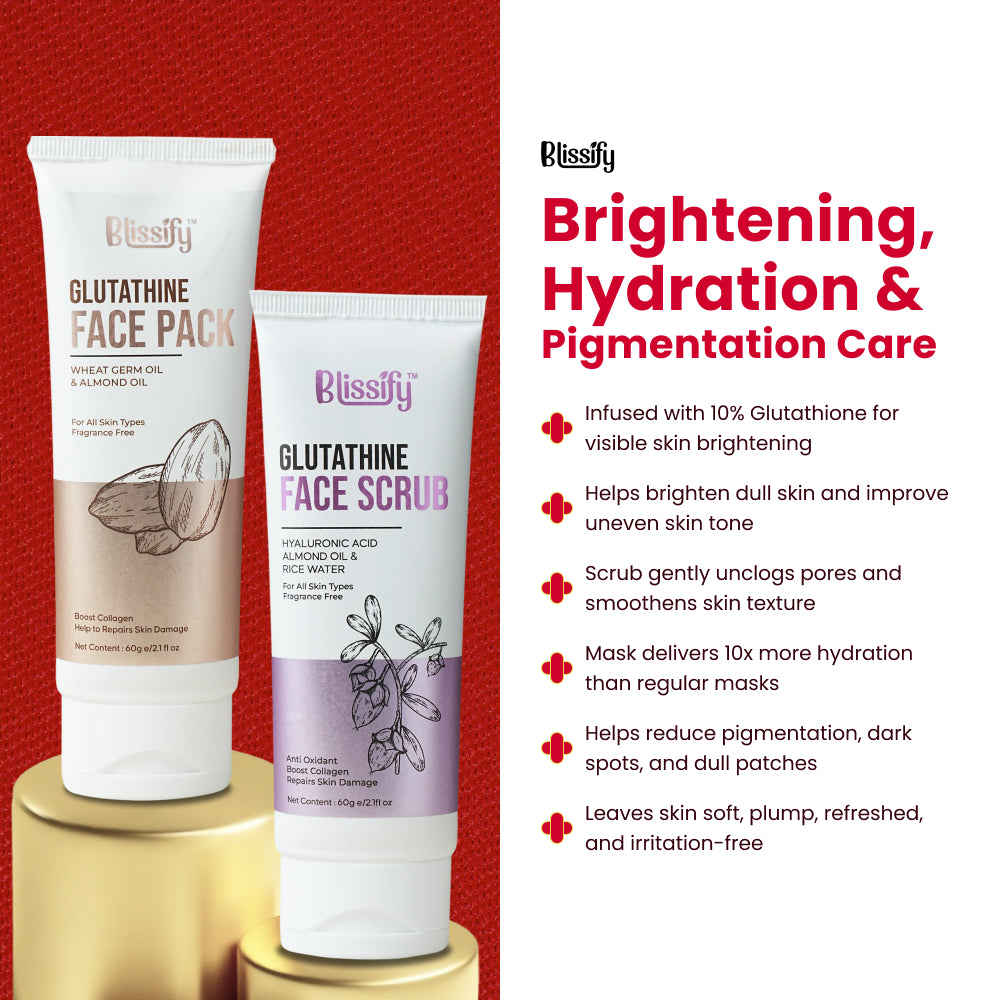Glutathione Face Scrub & Mask Combo