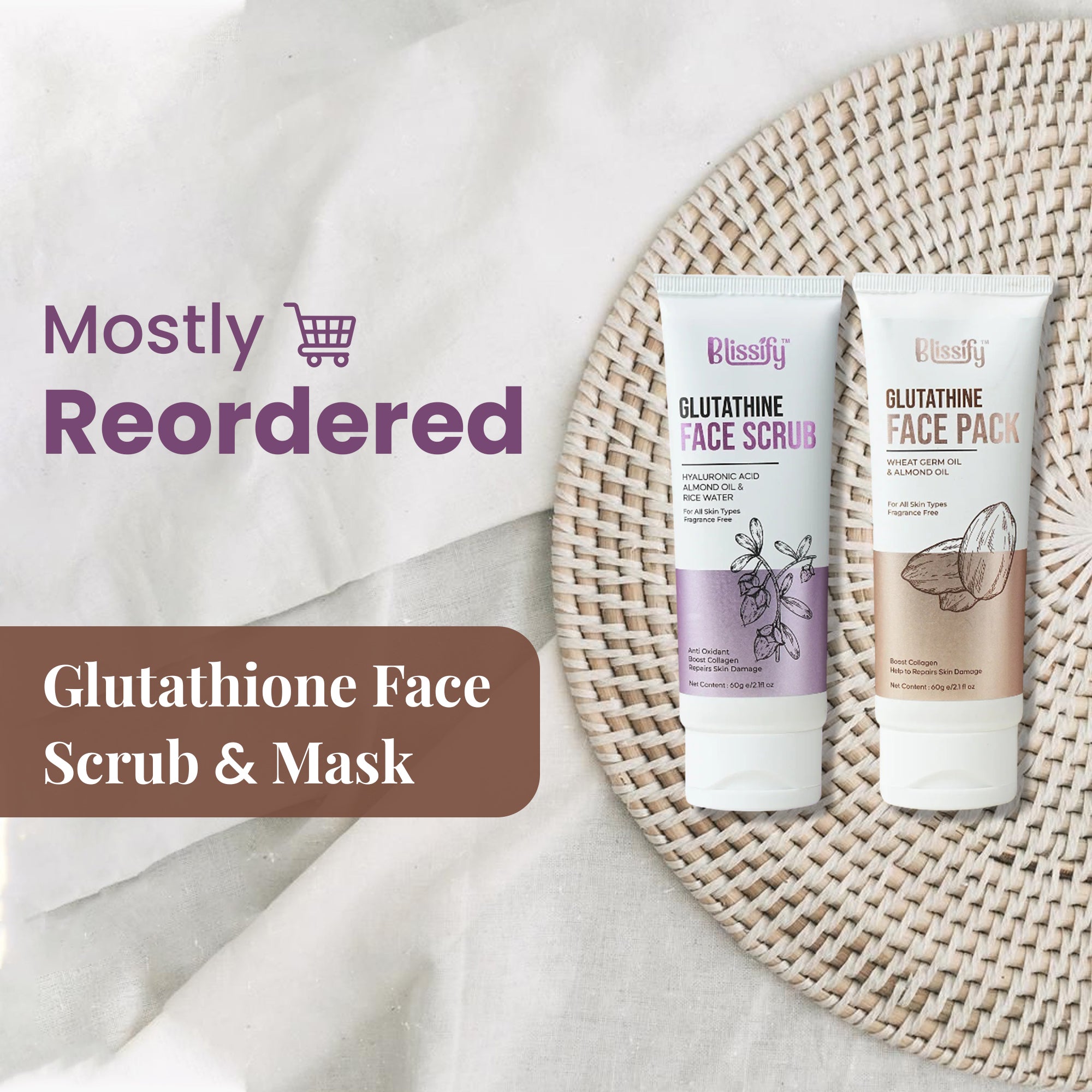 Glutathione Face Scrub & Mask Combo